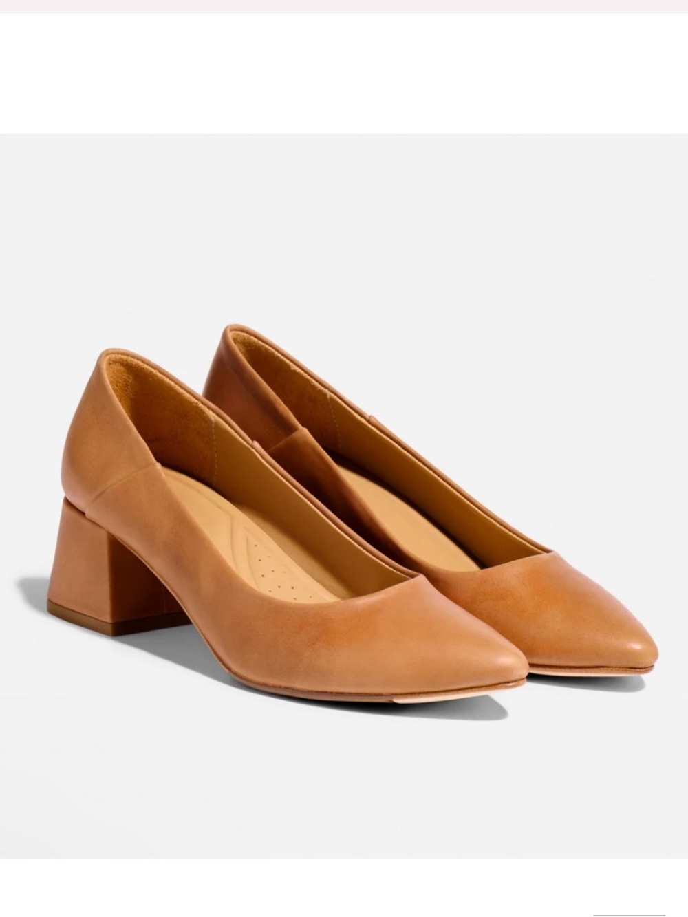 Nisolo Fiorela Mid Heel shoes pumps Caramel Size 9.5